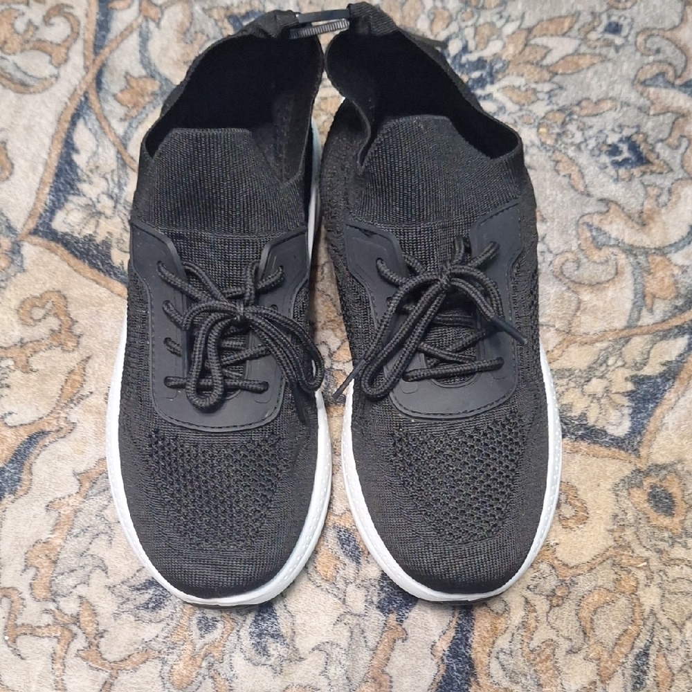 Black Knit Men's Sneakers